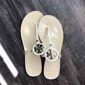 Tory Burch Mini Miller Jelly Sandals Ivory